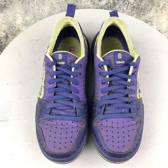 Teva Women's Size 8 Gnarkosi Violet Purple Watersport Sneakers Drain Frame Tech - Picture 3 of 13